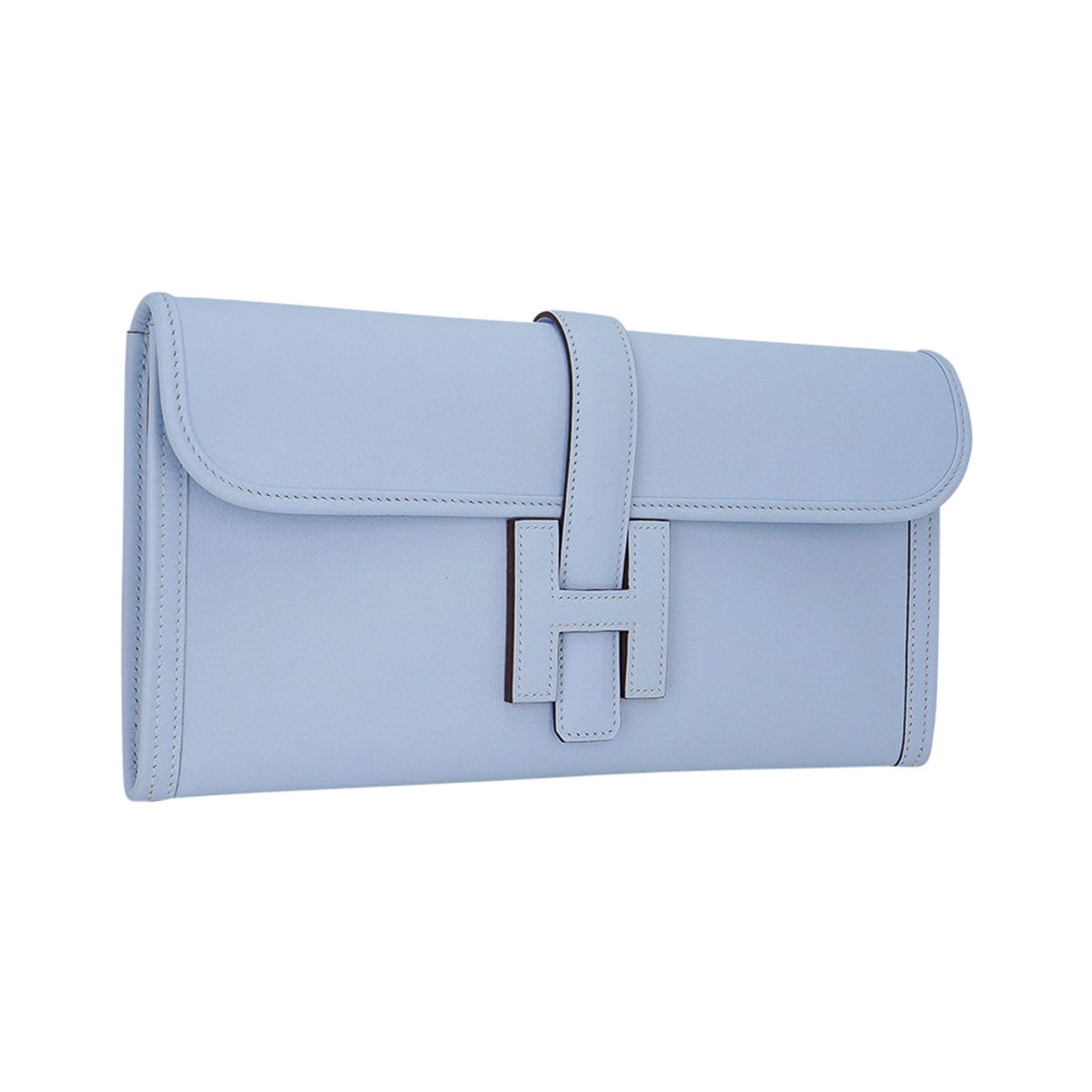 Jige Elan 29 Blue Brume Clutch Bag Evercolor Leather