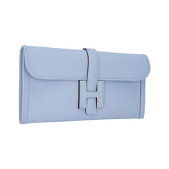 Jige Elan 29 Blue Brume Clutch Bag Evercolor Leather