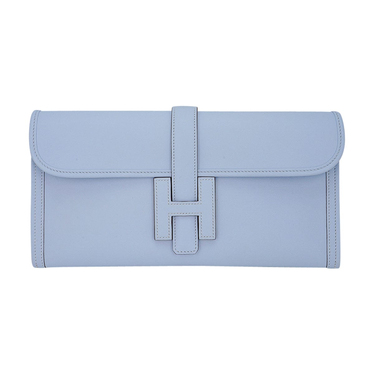 Jige Elan 29 Blue Brume Clutch Bag Evercolor Leather