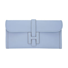 Jige Elan 29 Blue Brume Clutch Bag Evercolor Leather