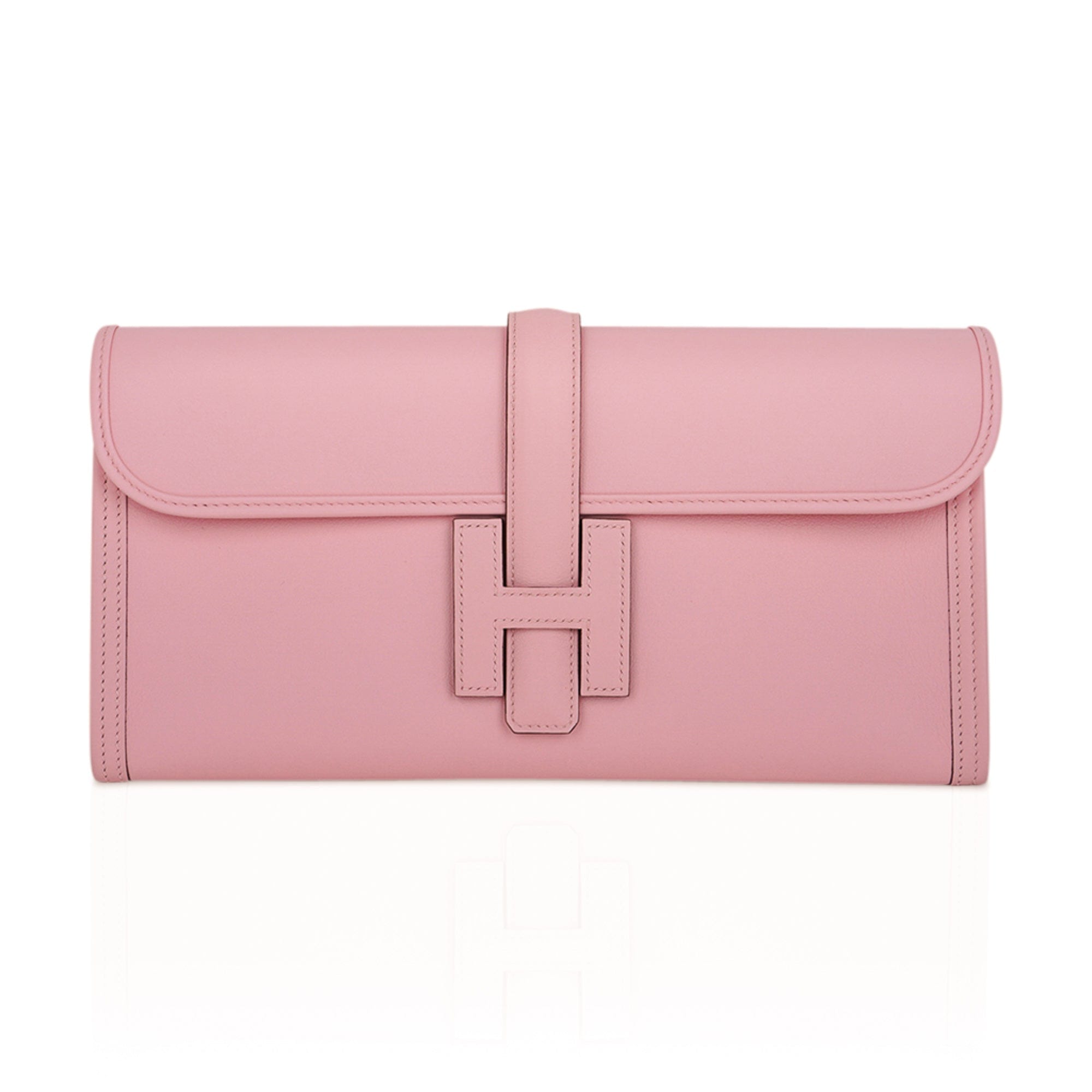 Jige Elan 29 Rose Sakura Clutch Bag Swift Leather