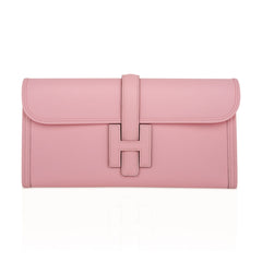 Jige Elan 29 Rose Sakura Clutch Bag Swift Leather
