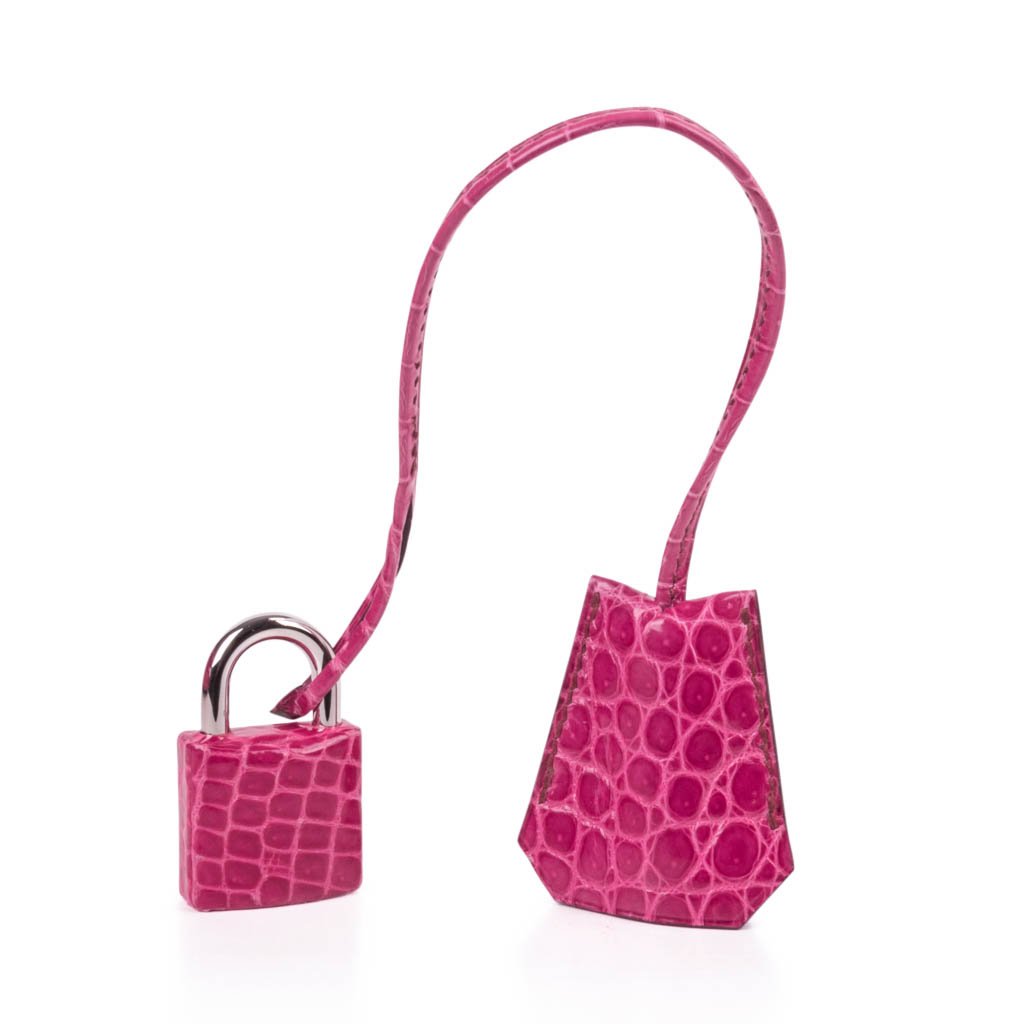 JPG Shoulder Birkin 42 Bag Fuchsia Porosus Crocodile Bag Limited Edition