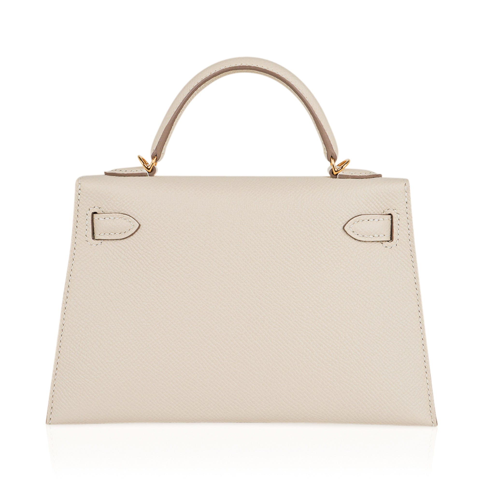 Kelly 20 Mini Sellier Bag Craie Epsom Leather Gold Hardware