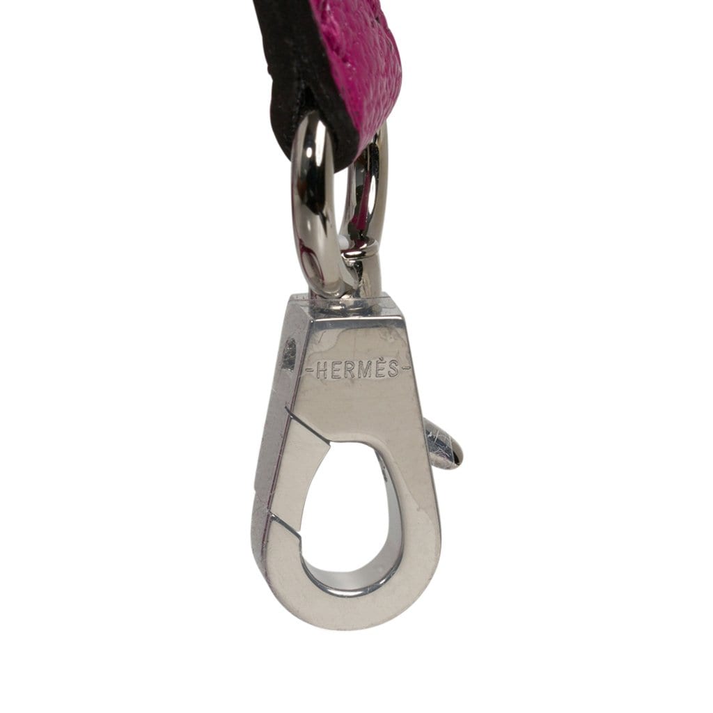 Mini Kelly 20 Bag Sellier Rose Pourpre Chevre Leather with Palladium Hardware
