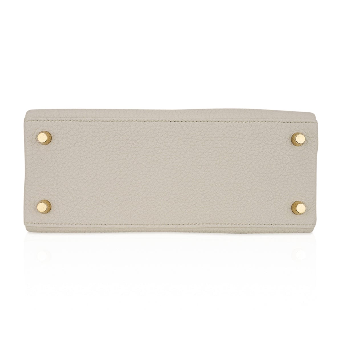 Kelly 25 Retourne Bag Beton Togo Leather with Gold Hardware