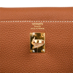 Kelly 25 Retourne Bag Coveted Gold Togo Gold Hardware