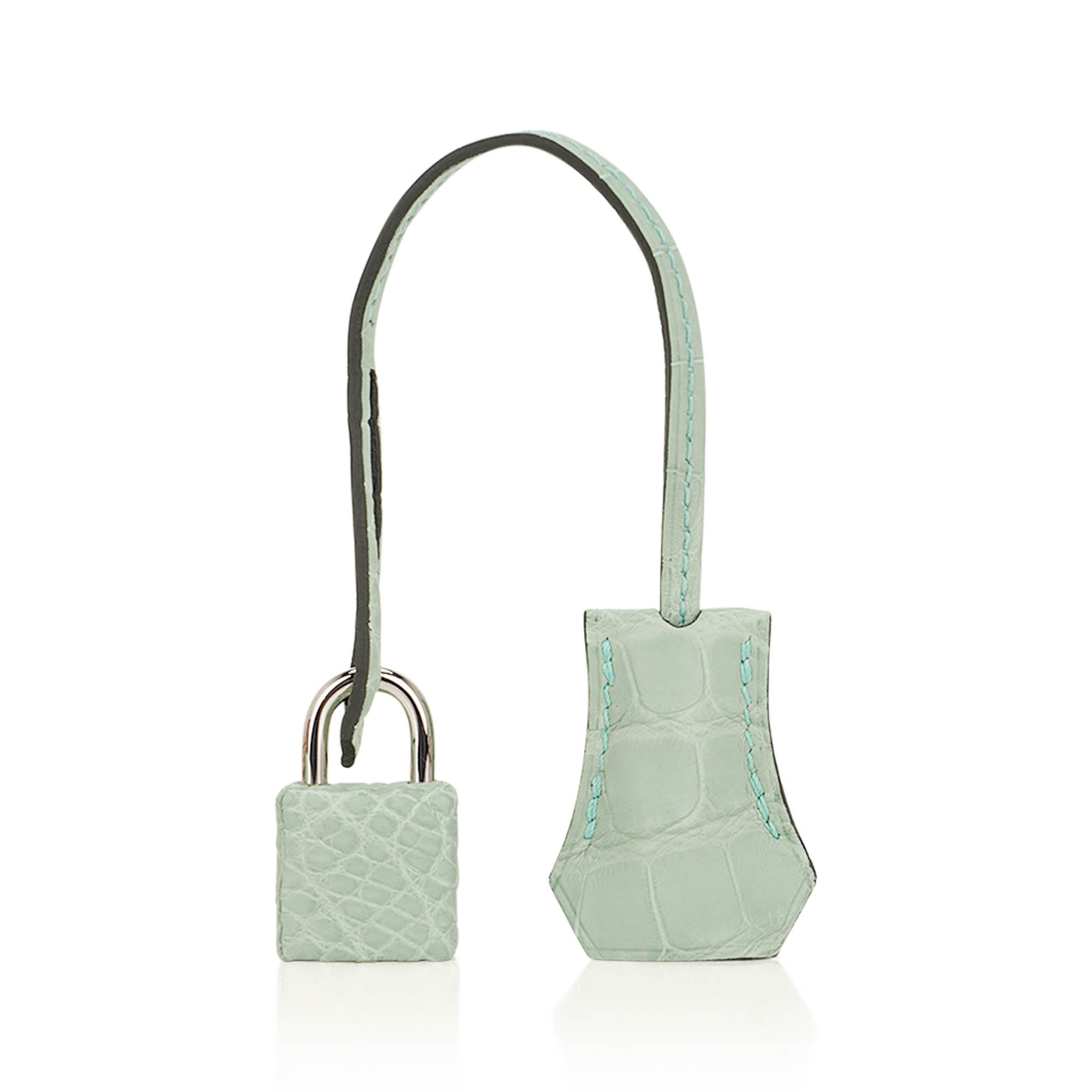 Kelly 25 Retourne Bag Vert d’Eau Matte Alligator with Palladium Hardware