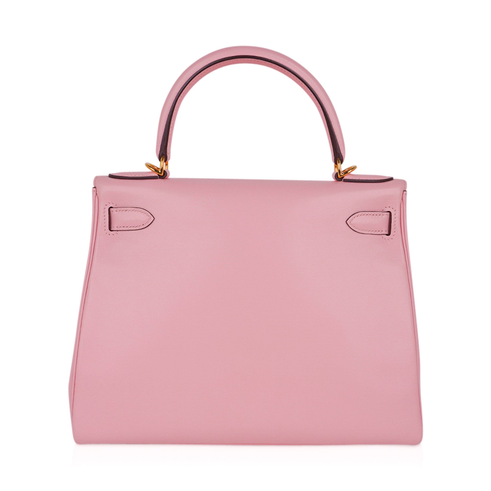 Kelly 28 Bag Rose Sakura Gold Hardware Swift Leather