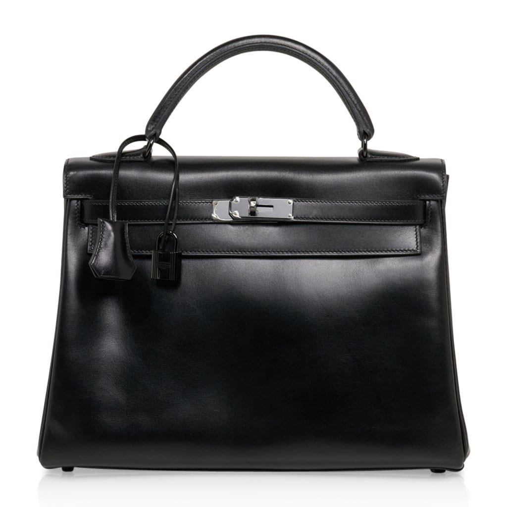 Kelly 32 So Black Bag Box Leather Limited Edition