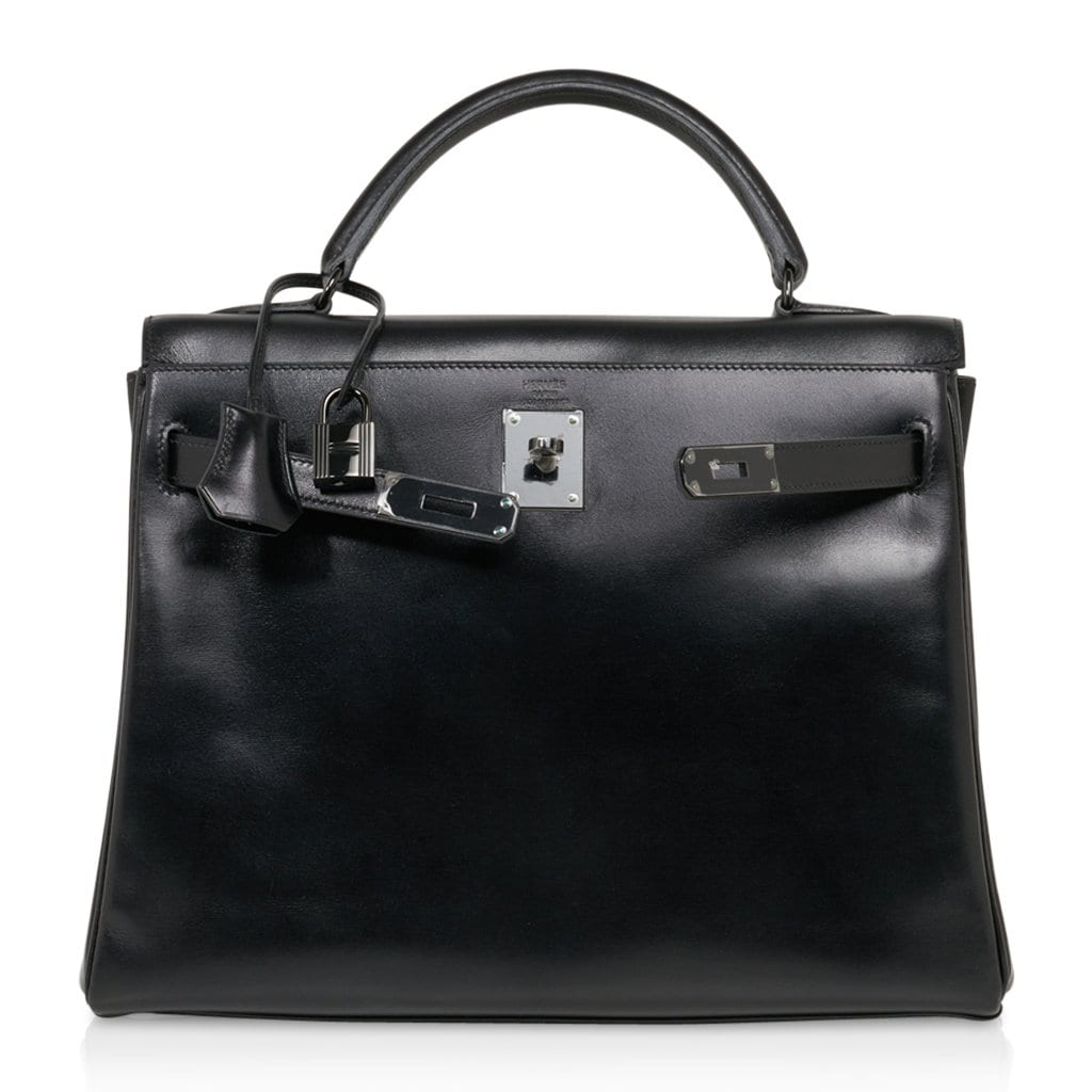 Kelly 32 So Black Bag Box Leather Limited Edition