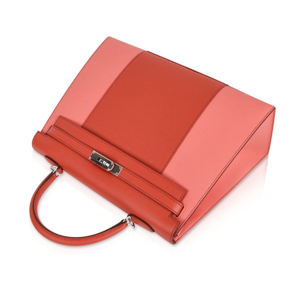Kelly 35 Flag Bag Limited Edition Flamingo and Coral Rare