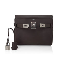 Kelly Messenger 25 Bag Ecorce Evercolor Leather with Palladium Hardware