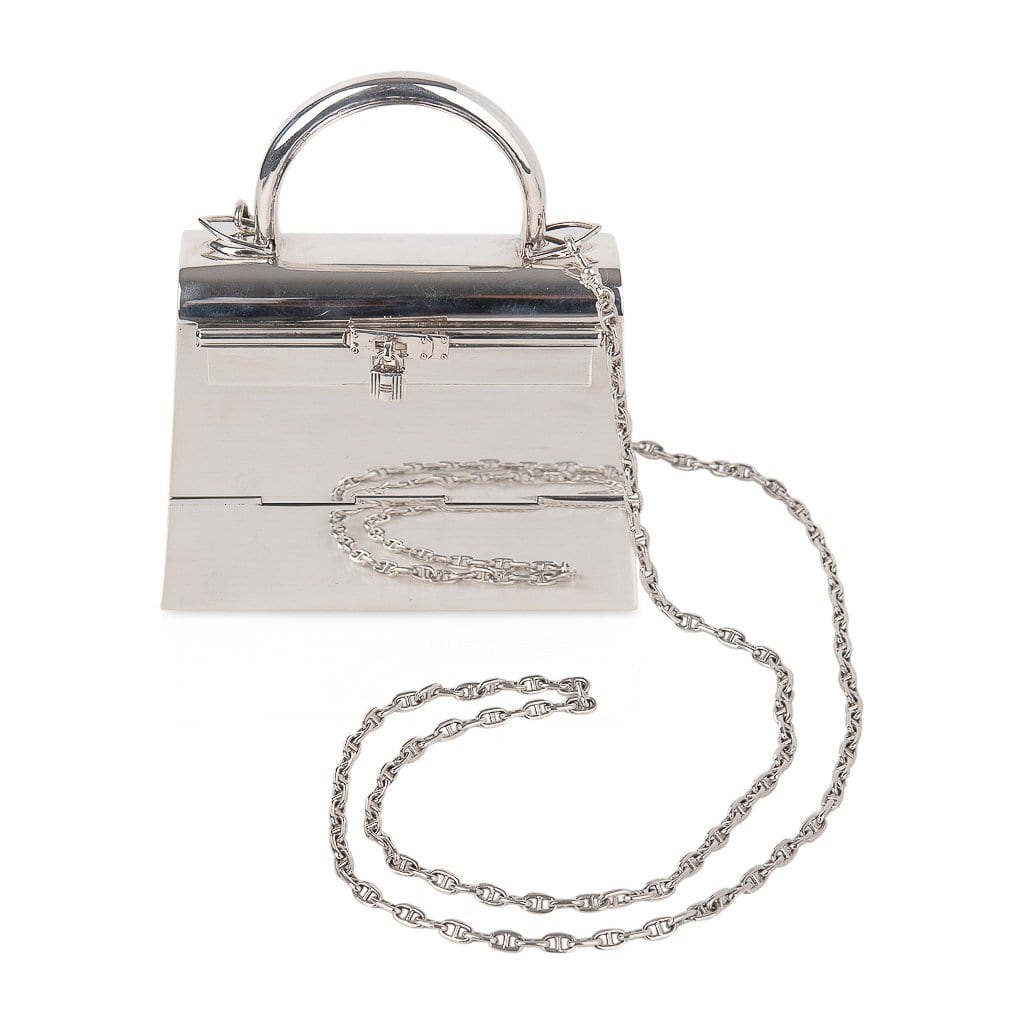 Kelly 15 Bag Sterling Silver Vintage Limited Edition Chaine D’Ancre Strap