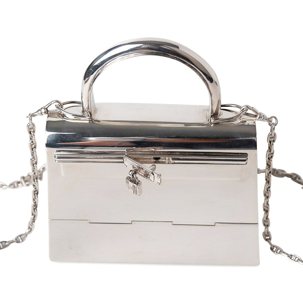 Kelly 15 Bag Sterling Silver Vintage Limited Edition Chaine D’Ancre Strap