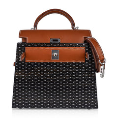 Limited Edition Kellywood 22 Bag Oak Bog, Barenia Leather, & Aluminum Inlay with Palladium Hardware