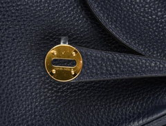 Lindy 26 Bag Blue Nuit Clemence Gold Hardware