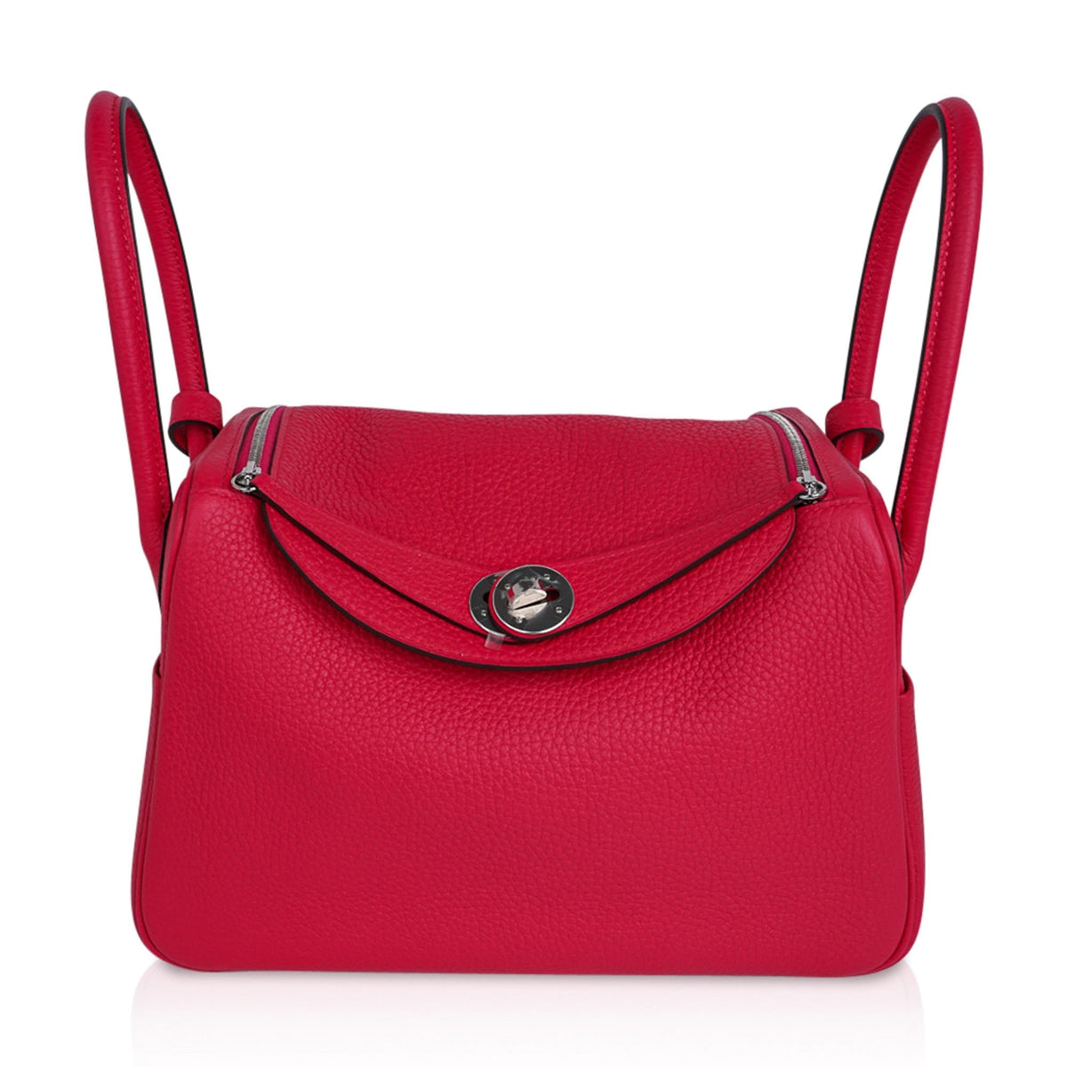 Lindy 26 Bag Rose Extreme Clemence Leather with Palladium Hardware