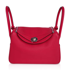 Lindy 26 Bag Rose Extreme Clemence Leather with Palladium Hardware