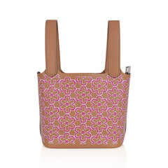 Picotin Lock 14 Micro Lucky Daisy Bag Chai with Rose Palladium Hardware