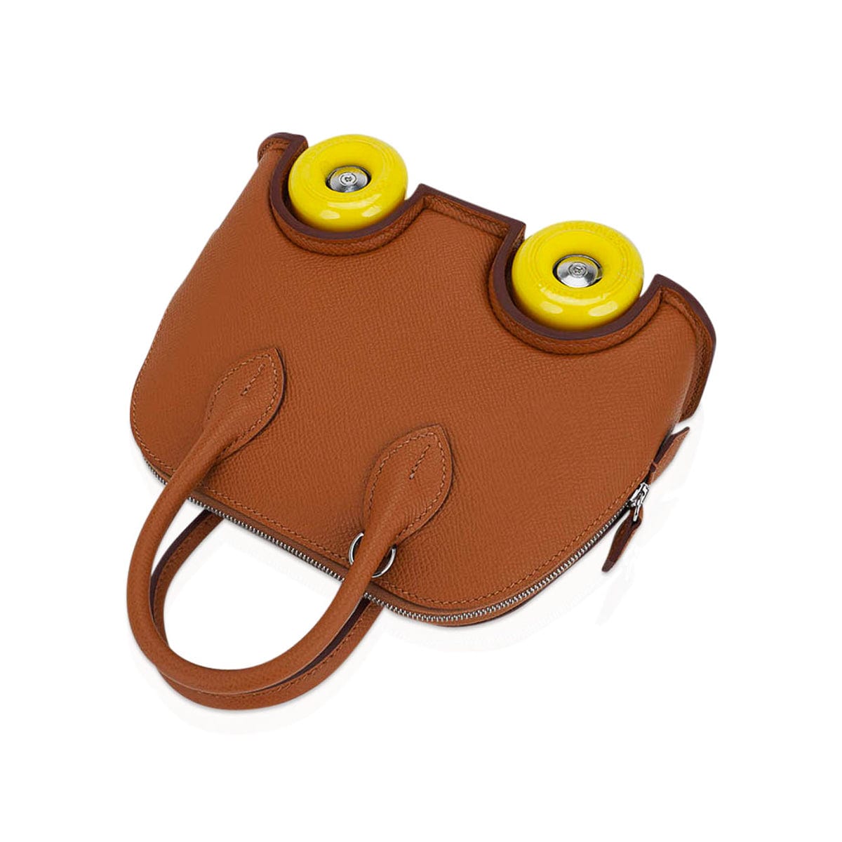 Limited Edition Mini Bolide 1923 Bag On Wheels Gold Togo Leather with Palladium Hardware