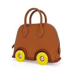 Limited Edition Mini Bolide 1923 Bag On Wheels Gold Togo Leather with Palladium Hardware