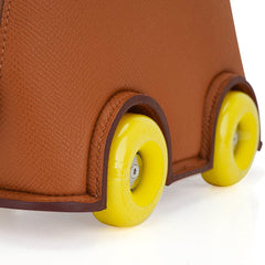 Limited Edition Mini Bolide 1923 Bag On Wheels Gold Togo Leather with Palladium Hardware