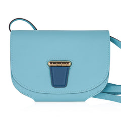 Convoyeur Mini Blue Atoll / Blue Colvert Swift Gold Hardware New
