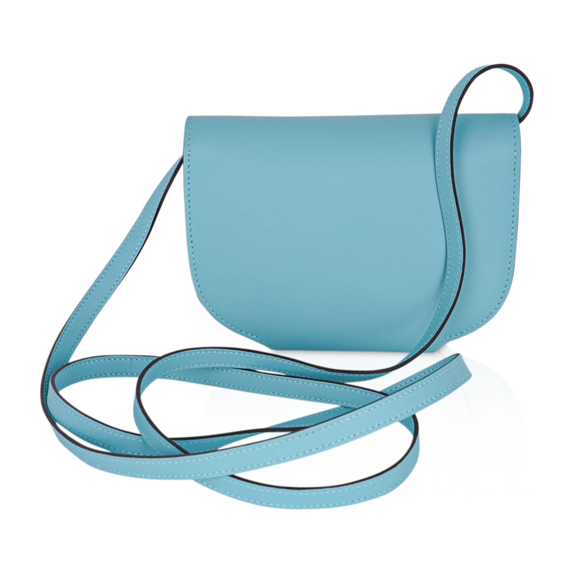 Convoyeur Mini Blue Atoll / Blue Colvert Swift Gold Hardware New