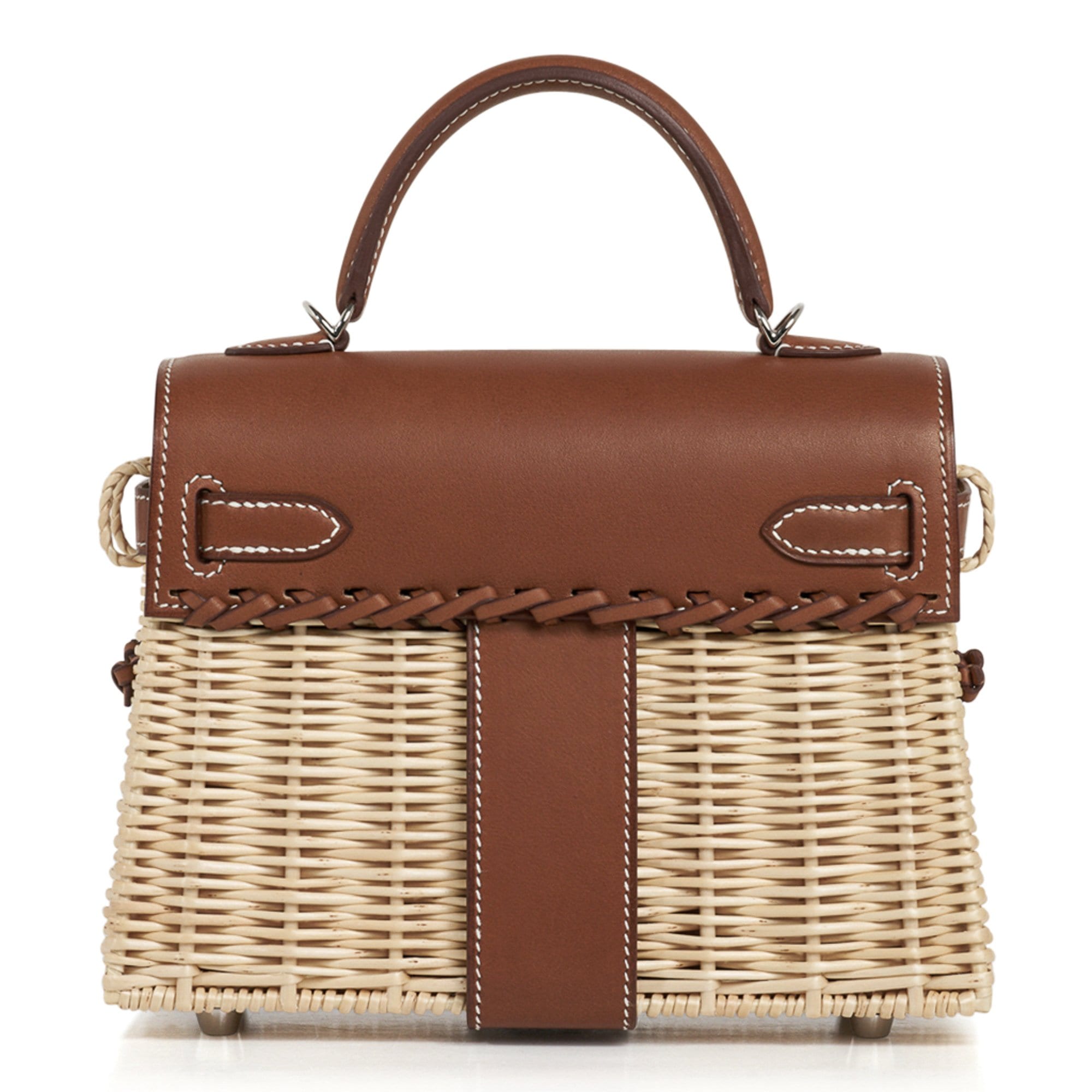 Mini Kelly 20 Bag Picnic Barenia & Osier