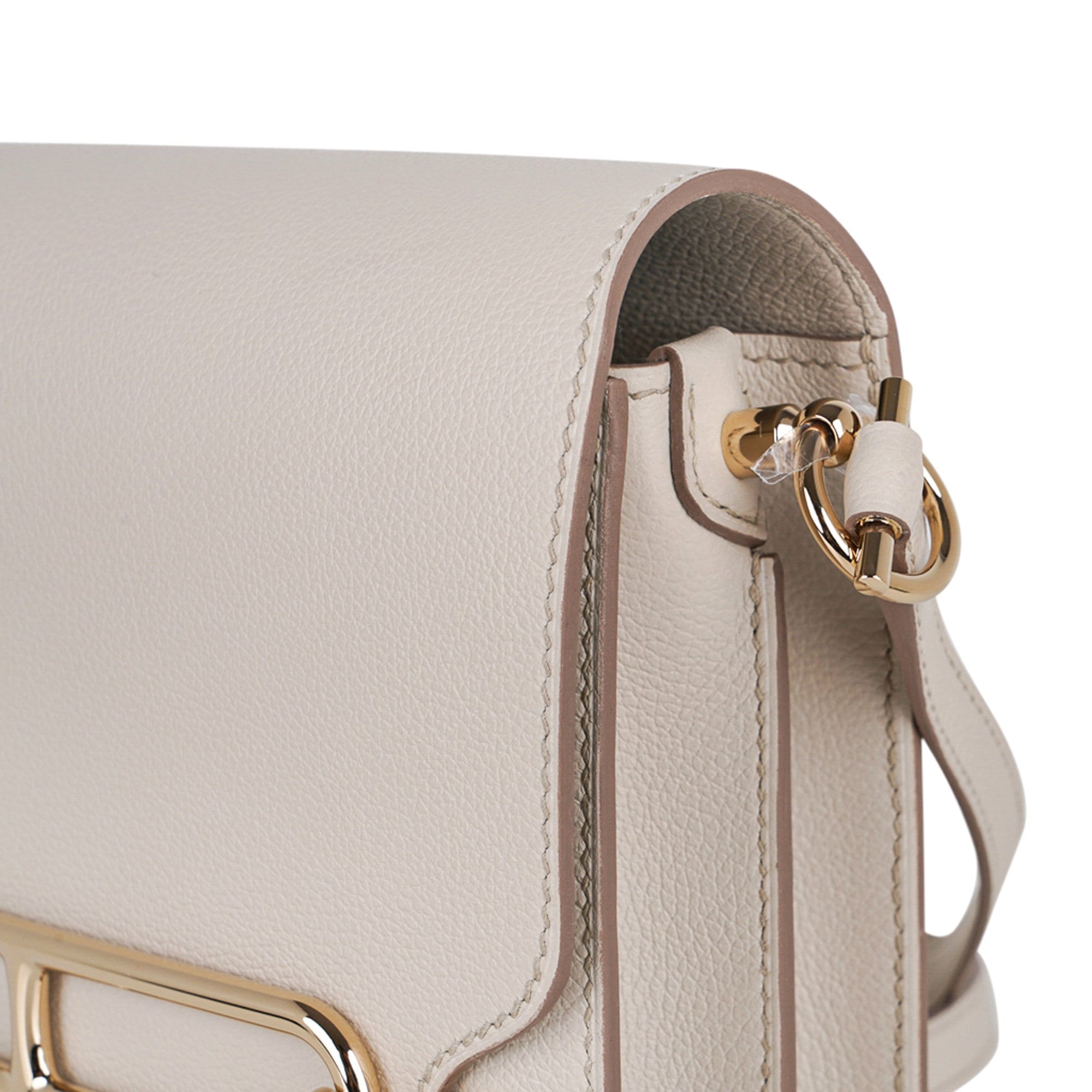 Mini Roulis Bag Beton Permabrass Hardware Evercolor Leather New w/Box