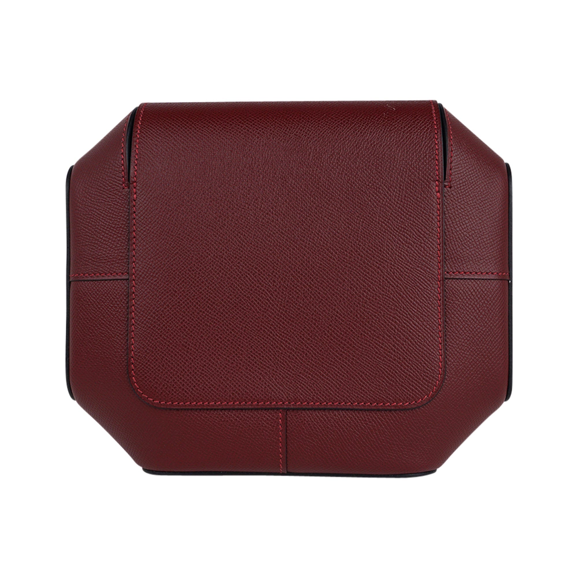 Limited Edition Octogone Pochette Clutch Bag Rouge H Epsom Leather