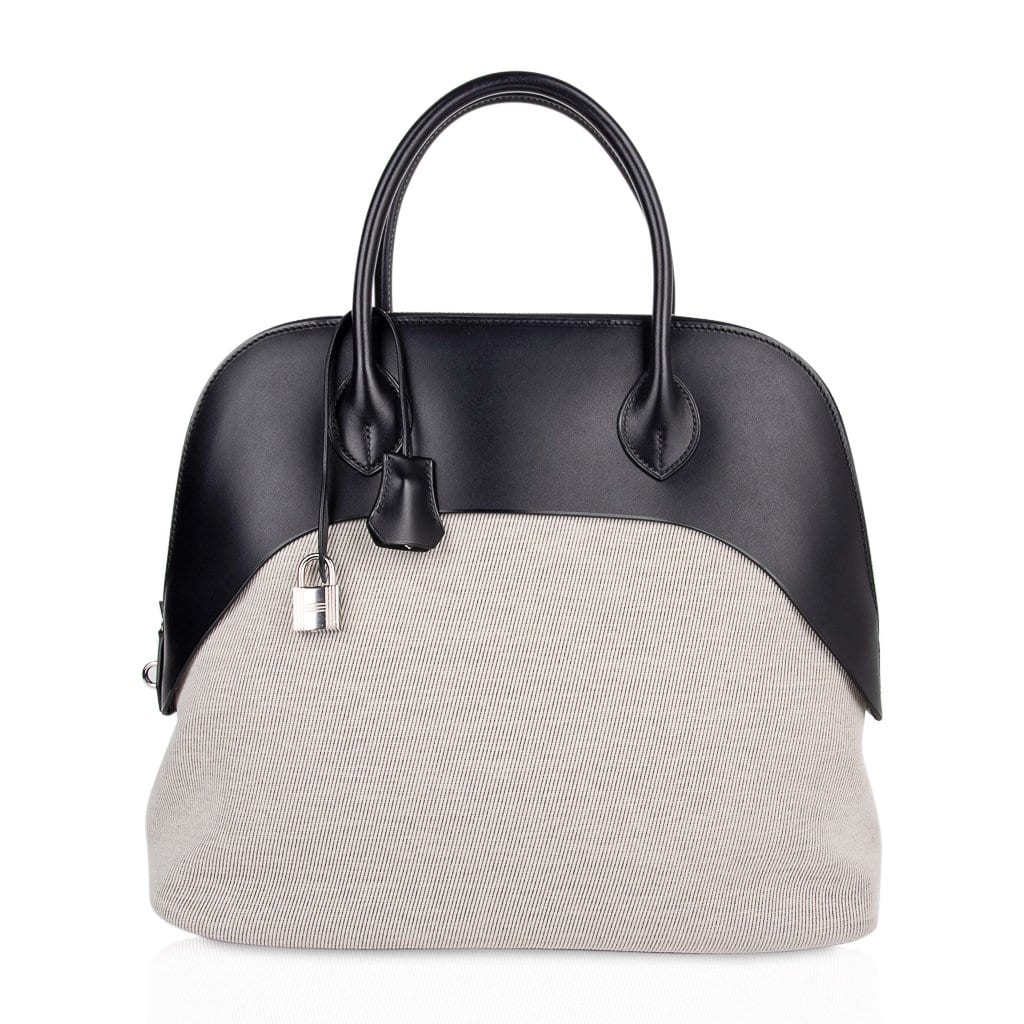 Paddock Bolide 35 Bag Toile Black Vache Hunter Leather Limited Edition
