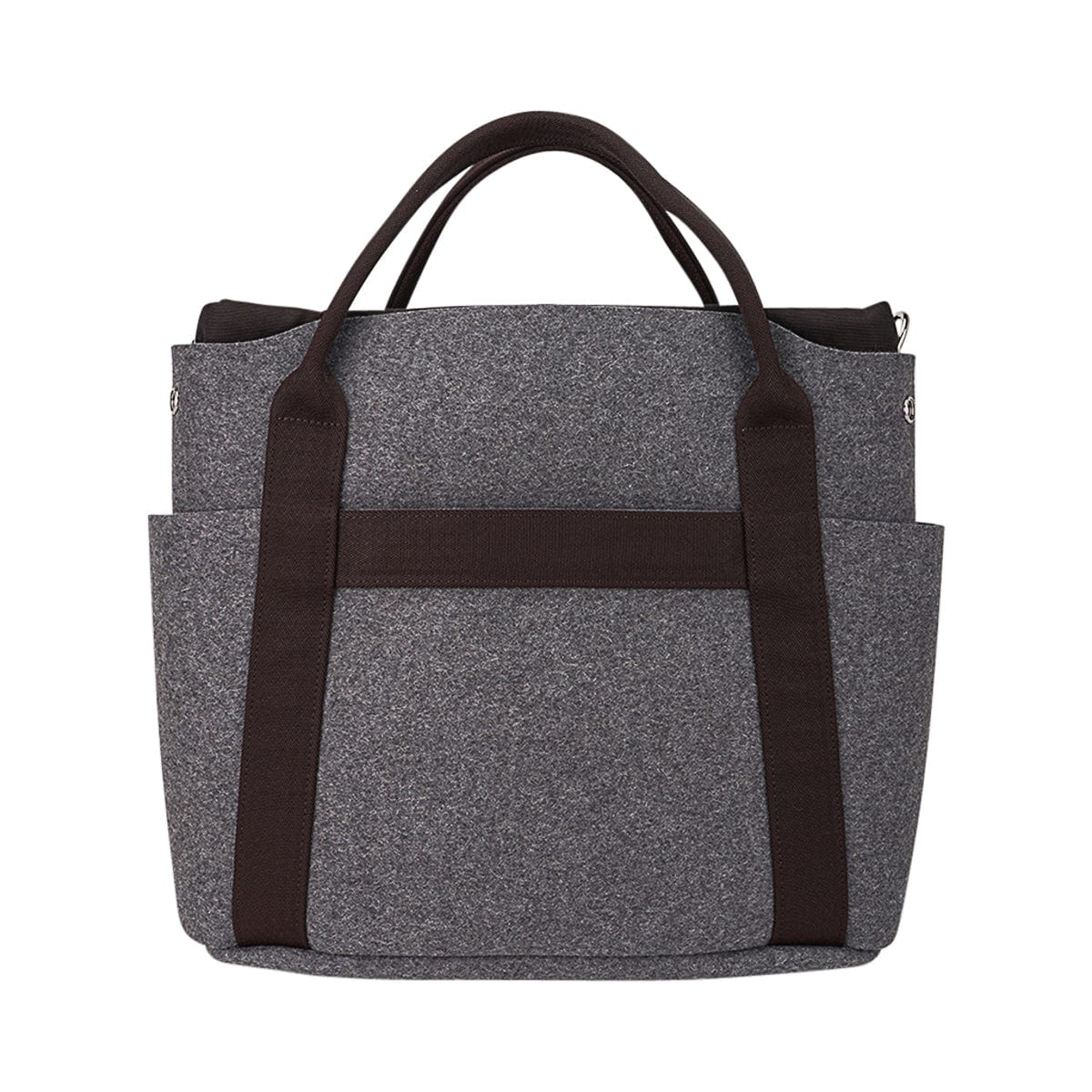 Tote Sac de Pansage Grooming Bag Gray Feutre/ Brown