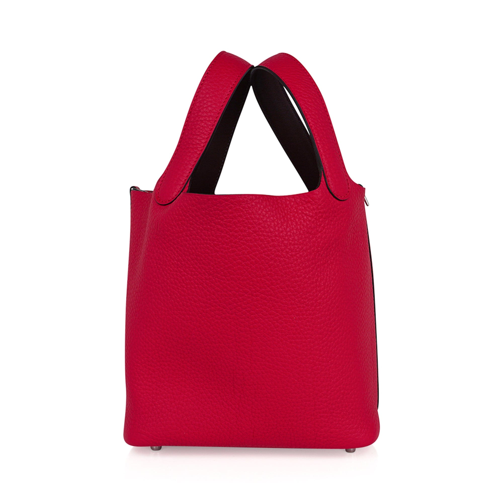 Picotin Eclat Lock 18 Bag Framboise / Rouge Sellier Tote Bag