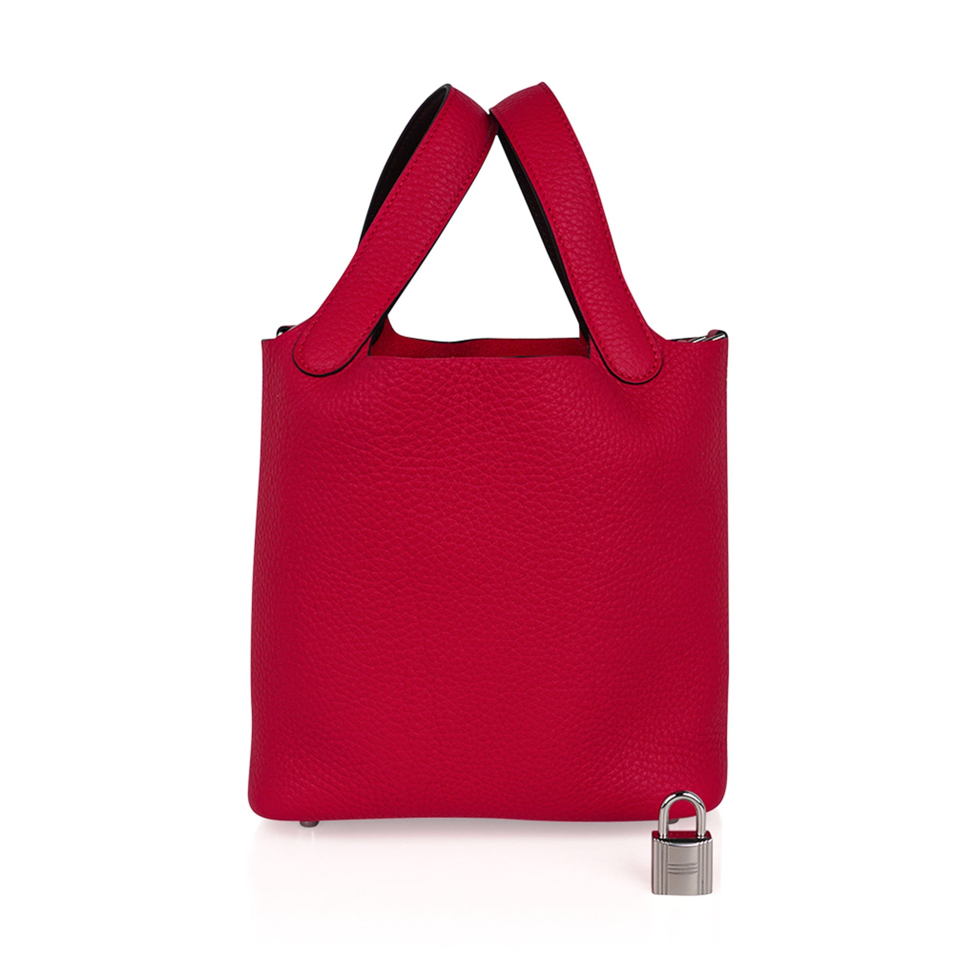 Picotin Eclat Lock 18 Bag Framboise / Rouge Sellier Tote Bag