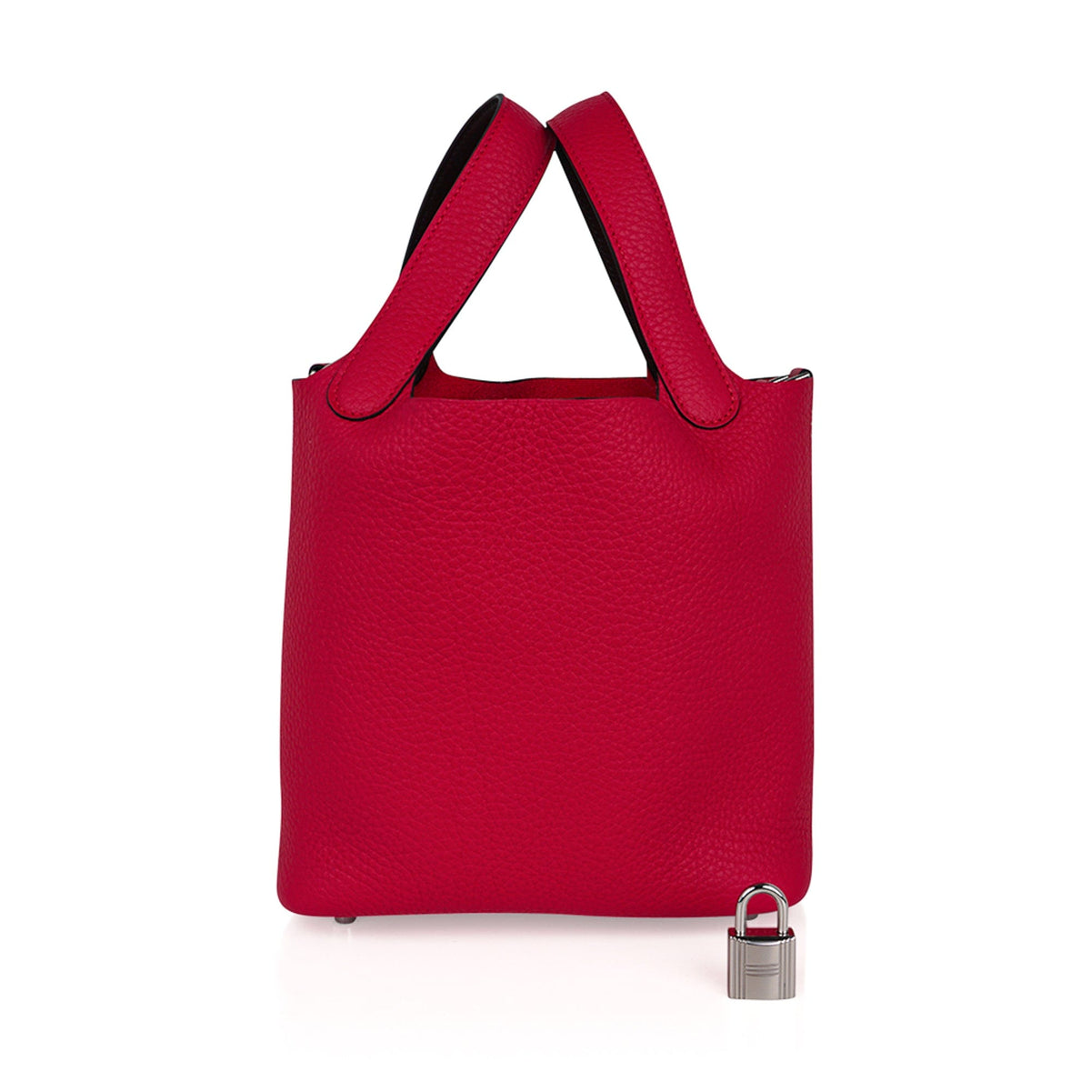 Picotin Eclat Lock 18 Bag Framboise / Rouge Sellier Tote Bag