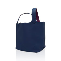 Picotin Lock Eclat 22 Bag Deep Blue Anemone Clemence Palladium