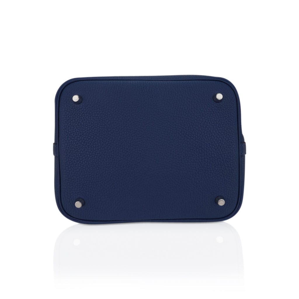 Picotin Lock Eclat 22 Bag Deep Blue Anemone Clemence Palladium