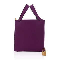 Lock 18 Bag Anemone Gold Hardware Clemence Leather