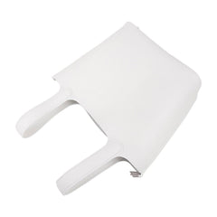Picotin Lock 18 Bag White Tote Clemence Palladium Hardware