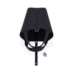 Picotin Lock Touch 18 Charcoal Gray Feutre with Swift Leather Tote Bag