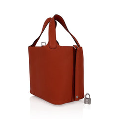 Picotin Lock 18 Bag Cuivre Palladium Hardware Clemence Leather