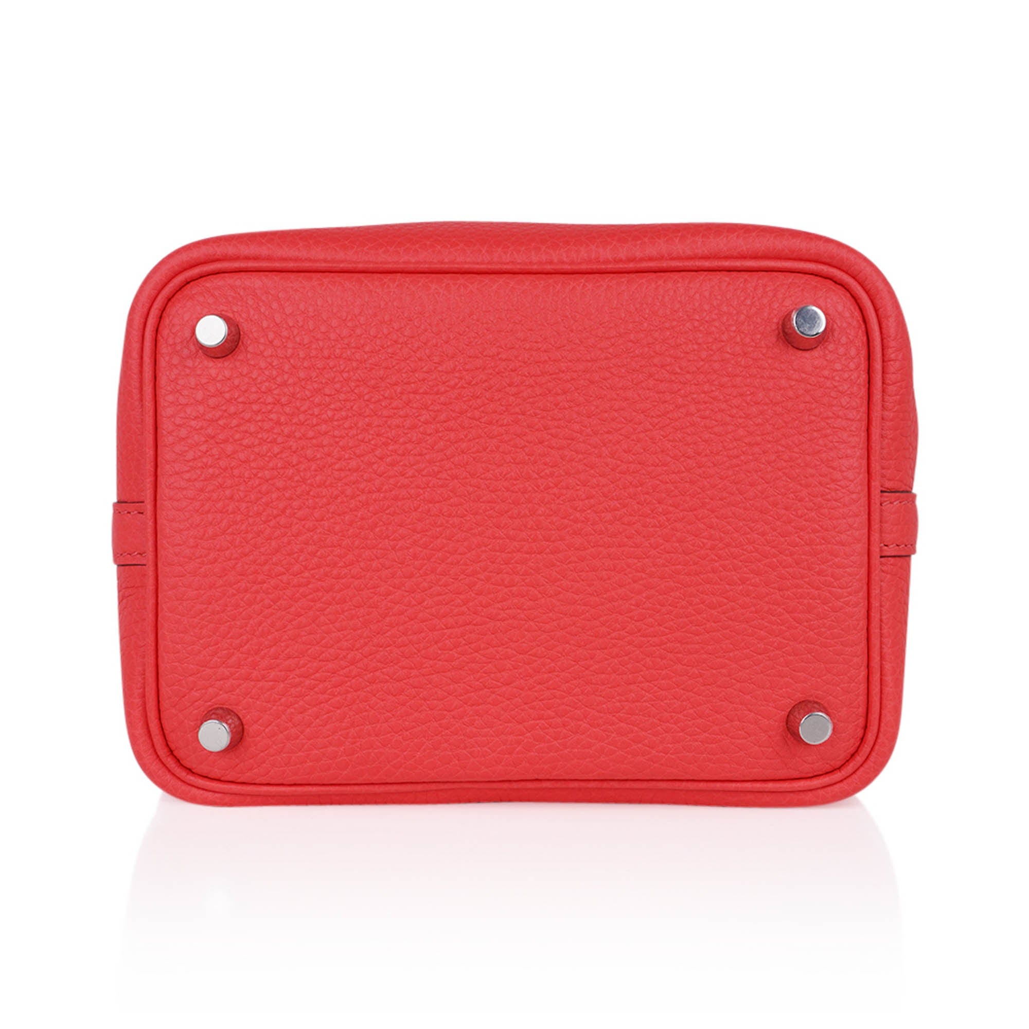 Picotin Lock 18 Rose Mexico Bag with Palladium Hardware