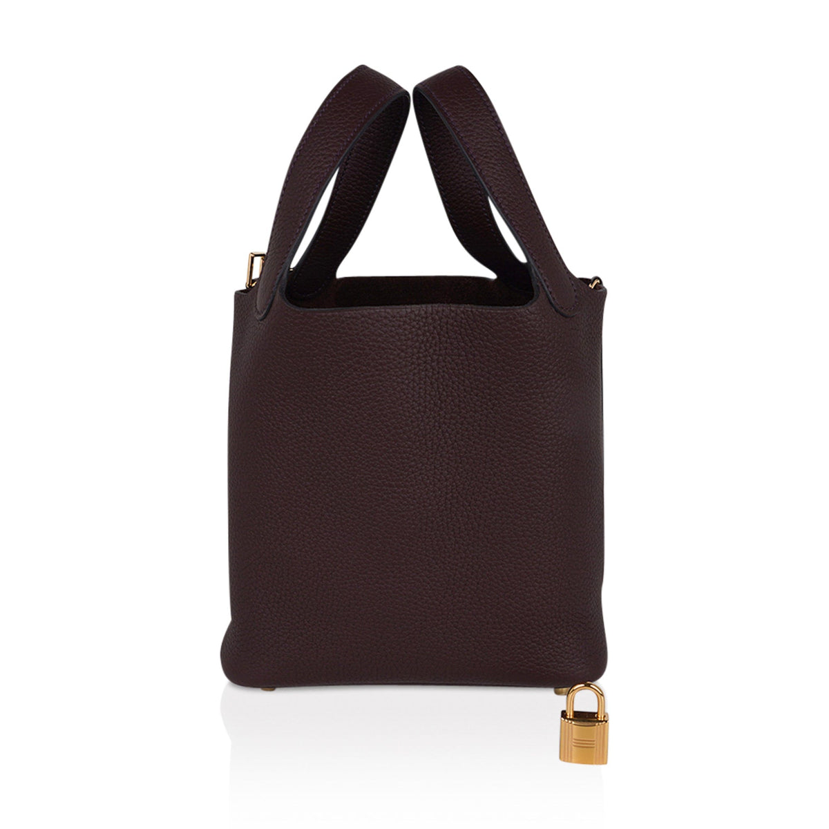 Picotin Lock 18 Bag Rouge Sellier Gold Hardware Clemence Leather