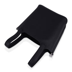 Picotin Lock 18 Bag Black Clemence Tote Palladium New
