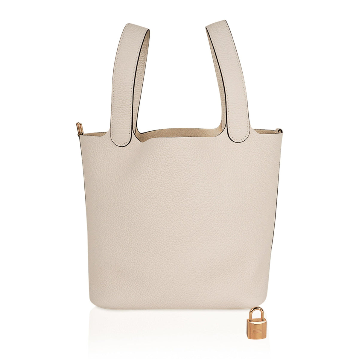 Picotin Lock 22 Bag MM Nata Clemence Gold Hardware