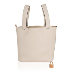Picotin Lock 22 Bag MM Nata Clemence Gold Hardware