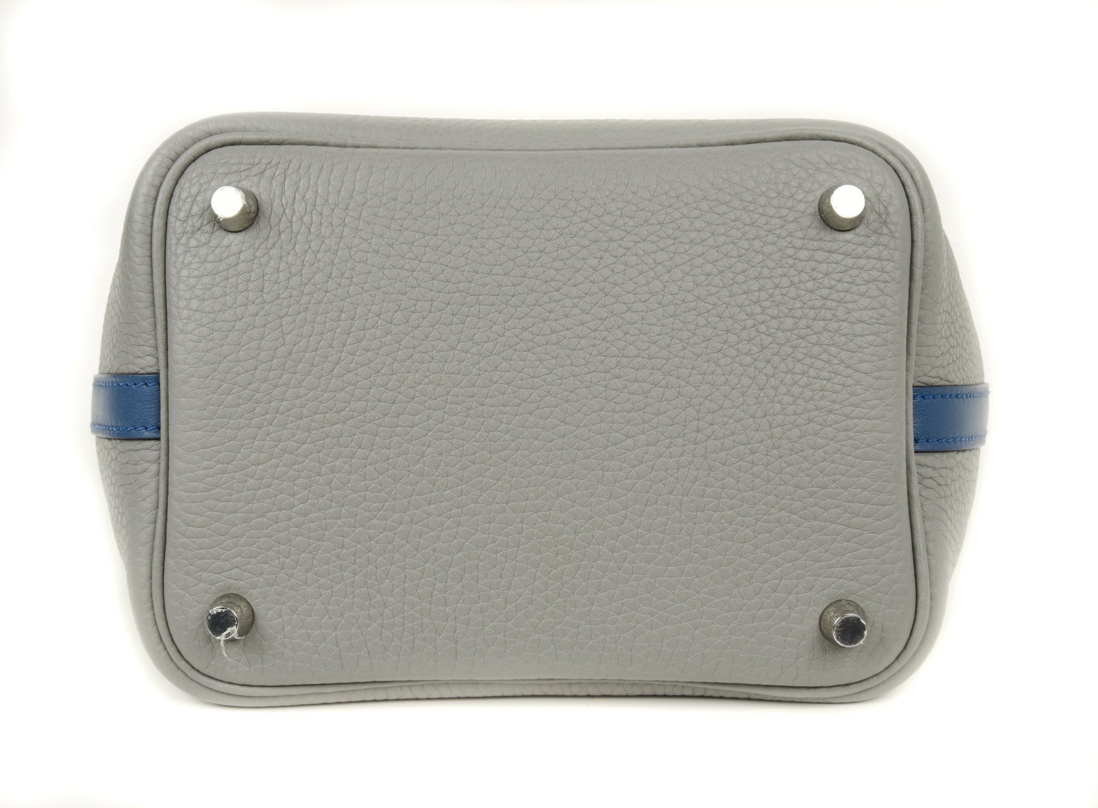 Picotin Lock Touch Bag 18cm Gris Mouette Blue Agate Limited Edition New
