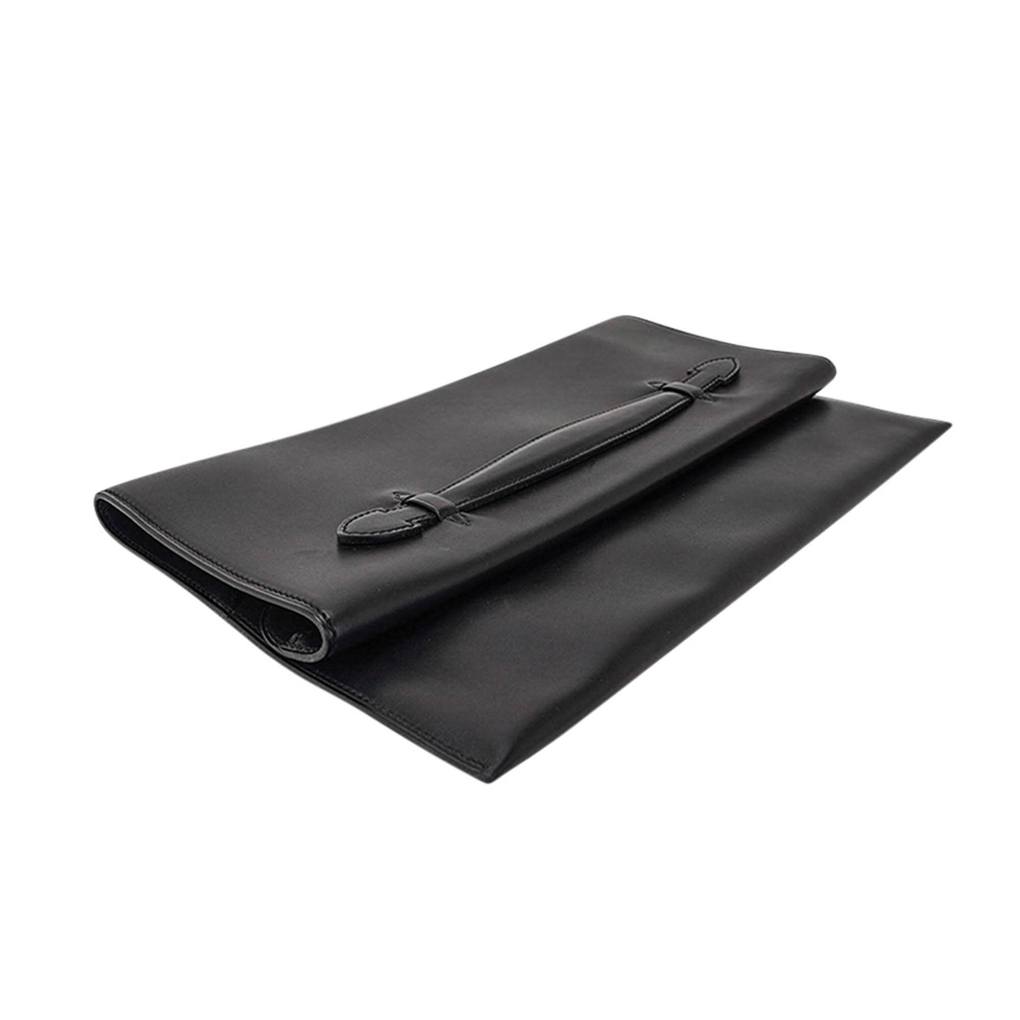Piplat Clutch Bag Black Evercolor Leather